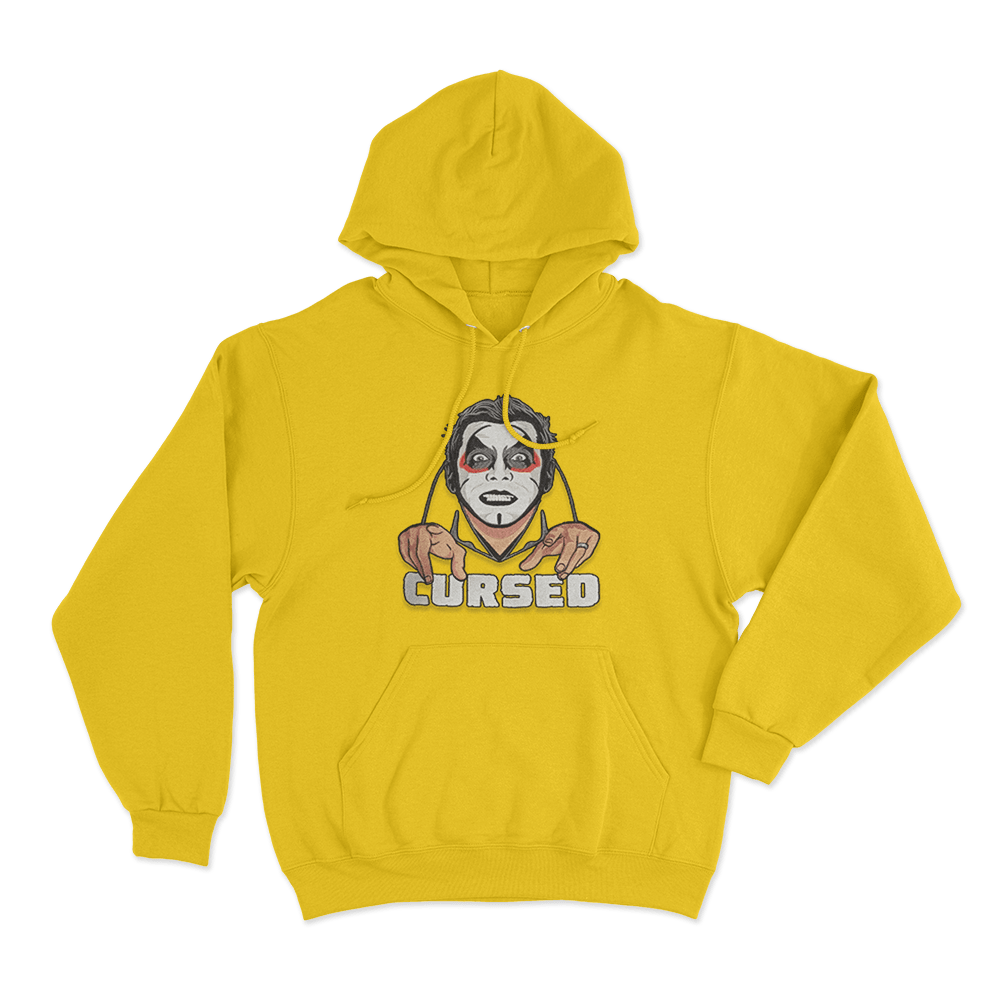 Danhausen Cursed Unisex Hoodie Yellow Danhausen Cursed Unisex Hoodie Yellow