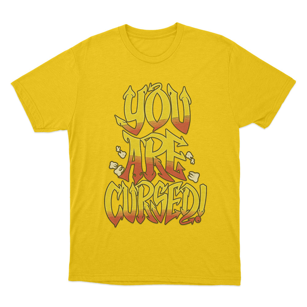 Danhausen You Are Cursed Unisex T Shirt Yellow Danhausen You Are Cursed Unisex T Shirt Yellow